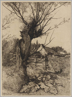 KG 08202
<br/>
Landschap met knotwilg en boerderij
<br/>
<em>Grootens, Adrianus Johannes (1864-1957)</em>